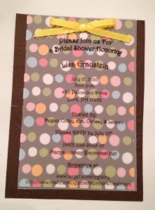 Graustein Bridal Invitation